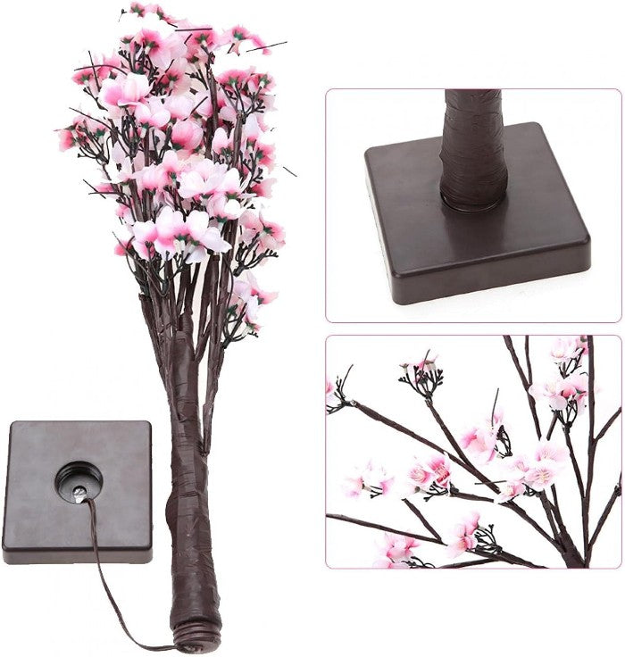 Pom decorativ luminat pentru interior/exterior roz